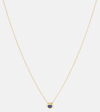 Octavia Elizabeth 18kt Gold Necklace With Blue Sapphire