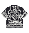 Dolce & Gabbana Javanese Shirt With Marine Print In Blue
