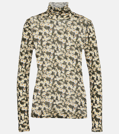 Dorothee Schumacher Dreamy Meadows Floral Turtleneck Top In Multicoloured