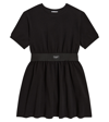 Dolce & Gabbana Girl's Logo Elastic Jersey Dress In Black