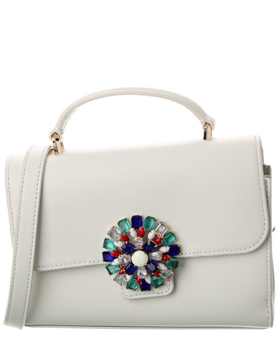 Kate Spade New York Lovitt Small Top Handle Leather Shoulder Bag In White