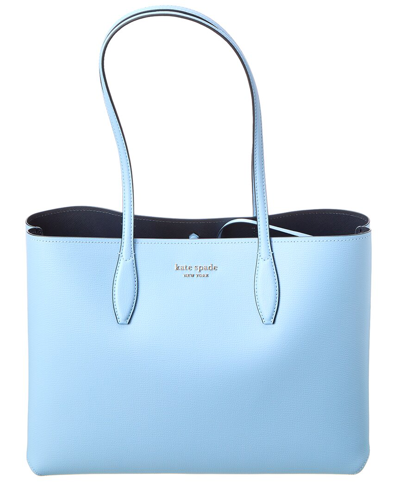 Kate Spade New York All Day Large Leather Tote In Blue