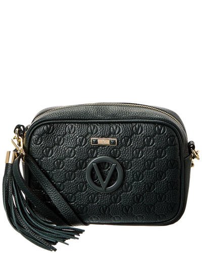 Valentino By Mario Valentino Mia Dollaro Monogram Leather Crossbody In Green