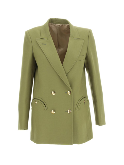 Blazé Milano Exit Everyday Wool Blazer In Green