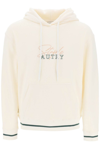 AUTRY AUTRY X JEFF STAPLES LOGO EMBROIDERED DRAWSTRING HOODIE