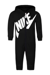 Nike All Day Play Hooded Romper In Trenchie