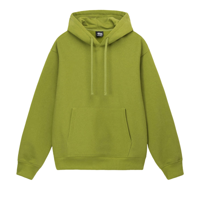 Pre-owned Stussy Back Appliqué Hoodie 'moss' In Green