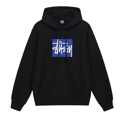 Pre-owned Stussy Stock Box Hoodie 'black'