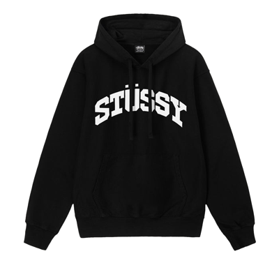 Pre-owned Stussy Block Sport Pigment Dyed Hoodie 'black'