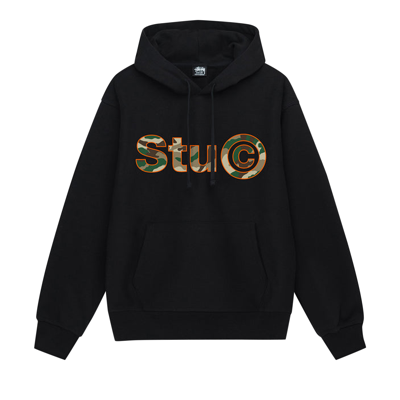 Pre-owned Stussy Stu C. Hoodie 'black'