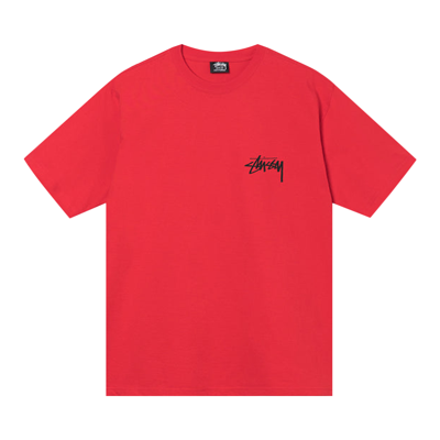 Pre-owned Stussy Gold Lion Tee 'red'