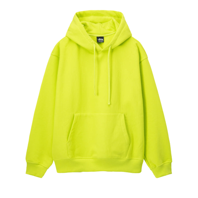 Pre-owned Stussy Back Applique Hoodie 'keylime' In Green
