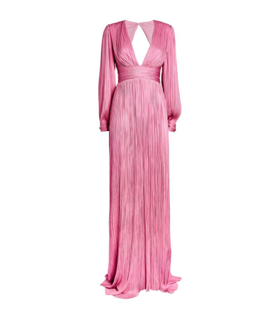 Maria Lucia Hohan Exclusive Silk Smaranda Gown In Pink