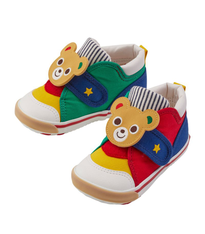 Miki House Kids' Panelled Low-top Sneakers In Multi