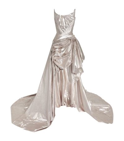 Maticevski Exclusive Candescence Gown In Metallic