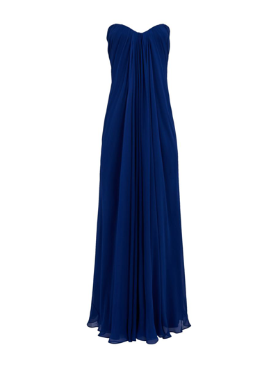 Alexander Mcqueen Day Evening Dress In Blue