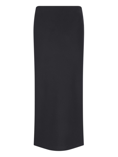 Giorgio Armani Sheath Midi Skirt In Black  