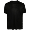 Tagliatore Fine-knit Mako Cotton T-shirt In Black