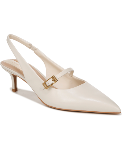 Franco Sarto Khloe Slingback Pumps In White Leather