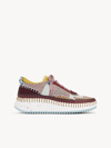 Chloé Nama Sneaker In Lower-impact Mesh In Violet