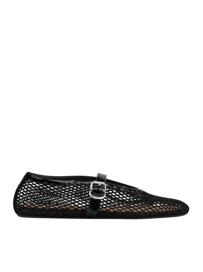 Alaïa Flat Mesh Ballerinas In Black