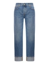 Gucci Denim Pant With Slim Horsebit In Blue