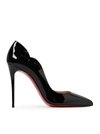 Christian Louboutin Hot Chick Black Patent Leather Pumps In Black