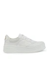 Gucci Gg-embossed Perforated-leather Trainers In White