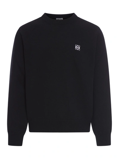 Loewe Wool Sweater In Black