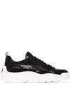 VALENTINO GARAVANI BLACK LEATHER SNEAKERS