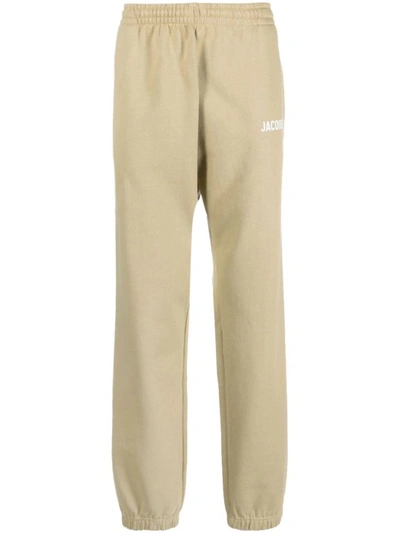 Jacquemus Le Jogging Cotton Sweatpants In Light Beige