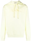LANVIN COTTON HOODIE WITH EMBROIDERED LOGO