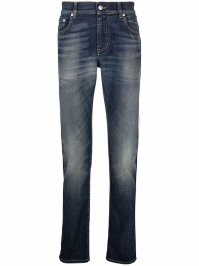 Alexander Mcqueen Cotton Denim Jeans In Grey