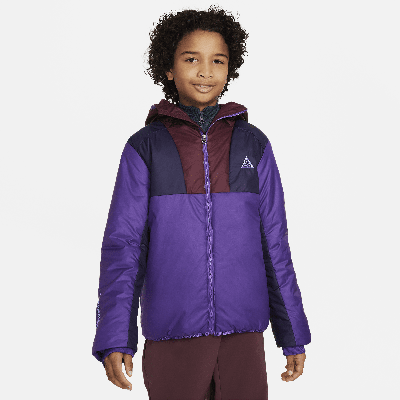 Nike Acg Storm-fit "rope De Dope" Big Kids' Jacket In Purple