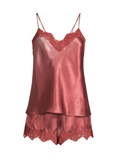 In Bloom Women's Madelyn Satin Cami & Shorts Set In Copper