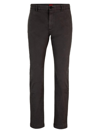 Hugo Slim-fit Chinos In Stretch-cotton Gabardine In Dark Grey