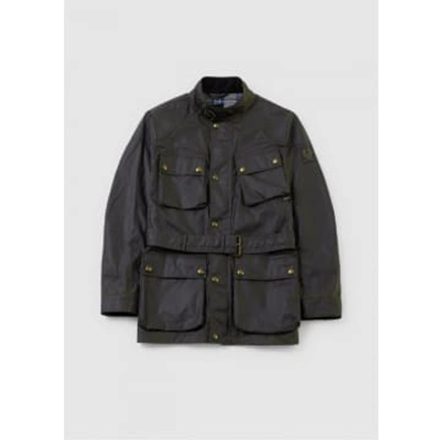 Belstaff Mens Trialmaster Jacket In Faded Olive In Green