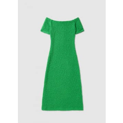 Baum Und Pferdgarten Womens Juju Off Shoulder Stretch Dress In Green