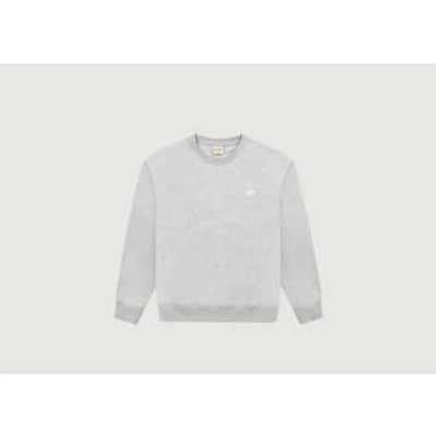 Walk In Paris Sweatshirt With Logo, Straight Cut In Gray