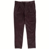 FRESH CORDUROY PLEATED CHINO PANTS IN BROWN