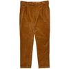FRESH CORDUROY PLEATED CHINO PANTS IN BISCUIT