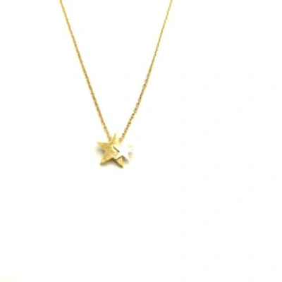 Sixton London Core Range Star Necklace In Red