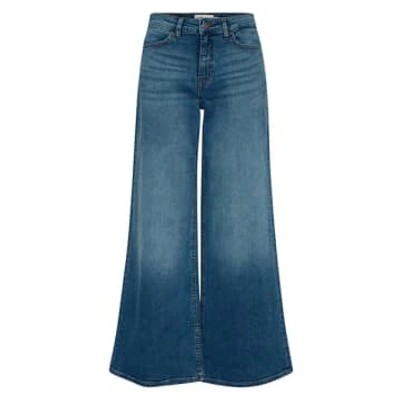 Ichi Twiggy Wide Denim Blue Jeans
