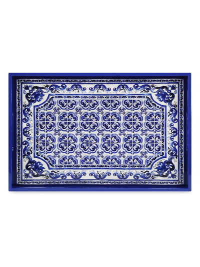 Dolce & Gabbana Blue Mediterraneo Rectangular Tray