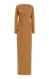 ATLEIN RUCHED JERSEY MAXI DRESS
