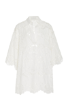 Zimmermann Lexi Broderie Anglaise Linen Top In Ivory