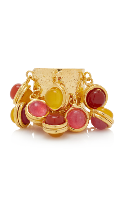 Sylvia Toledano 22k Gold-plated Multi-gem Candies Ring