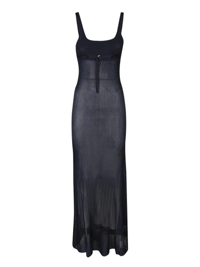 Jacquemus Black Scoop Neck Dress