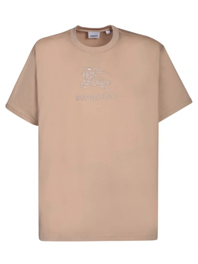 Burberry Short Sleeves T-shirt In Brown