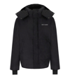 DAILY PAPER RURAZ BLACK HOODED PUFFER JACKET